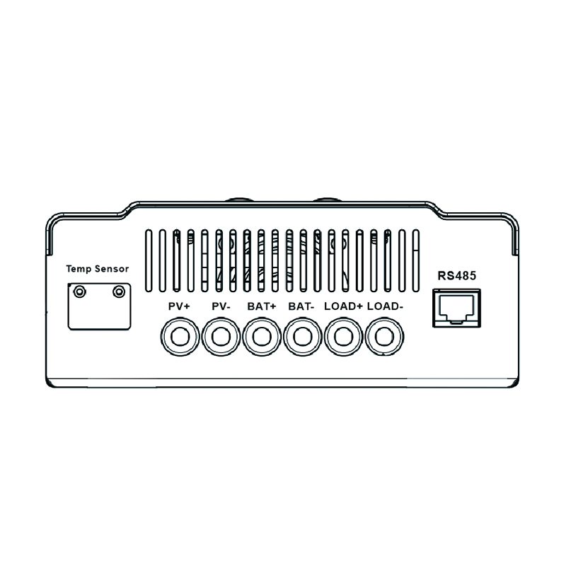 mppt solar charge controller esmart technical drawing 02